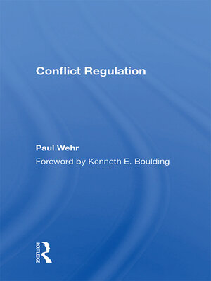 cover image of Conflict Regulation
